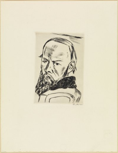 Dosztojevszkij portréja alkotó: Max Beckmann