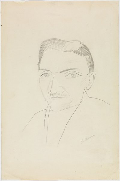 Fritz Wichert portréja alkotó: Max Beckmann
