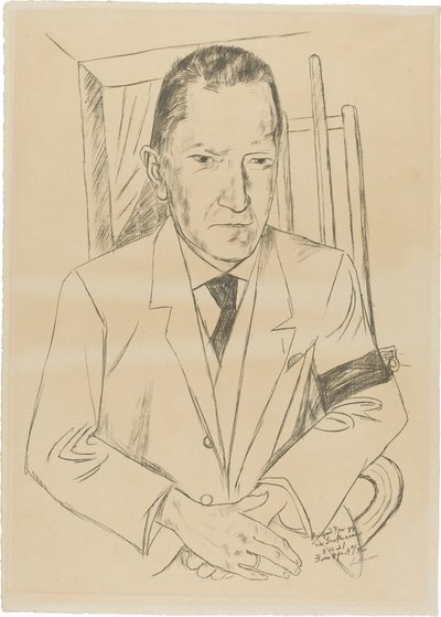 Reinhard Piper (1879–1953) portréja alkotó: Max Beckmann