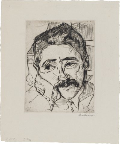 Walter Carl portréja (1884-1956) alkotó: Max Beckmann