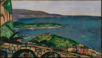 Kilátás Cap Martinra, kék alkotó: Max Beckmann