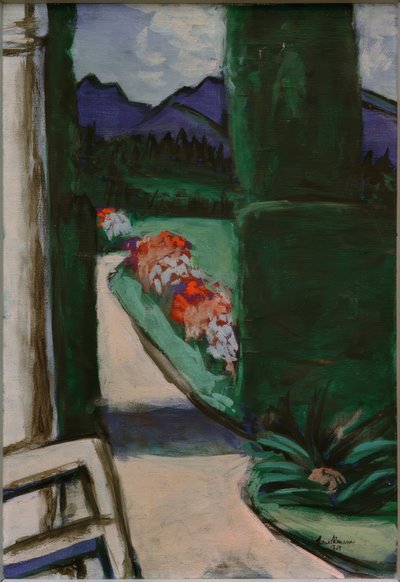 Kilátás a pavilonból. Ohlstadt alkotó: Max Beckmann