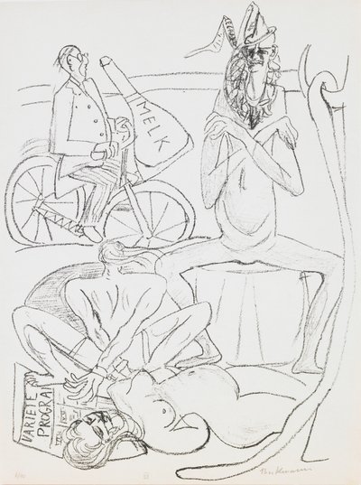 Cirkusz, 12-es lemez a „Nap és álom” portfólióból alkotó: Max Beckmann
