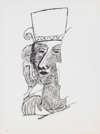 Táncoló pár, 7. lemez a „Nap és álom” portfólióból alkotó: Max Beckmann