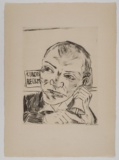 A kikiáltó (Önarckép) alkotó: Max Beckmann