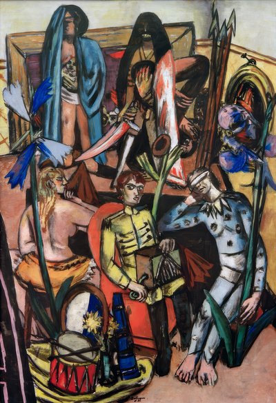 A Leiermann (Az élet dala) alkotó: Max Beckmann
