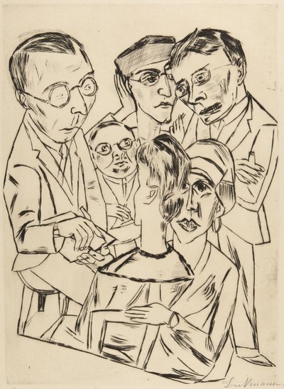 A rajzoló társaságban alkotó: Max Beckmann