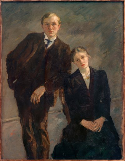 Max Beckmann és Minna Beckmann-Tube kettős portréja alkotó: Max Beckmann