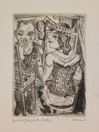 Öltöző, 2. kép a "The Annual Fair" című portfólióból alkotó: Max Beckmann