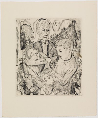 Családi jelenet (Beckmann család) alkotó: Max Beckmann