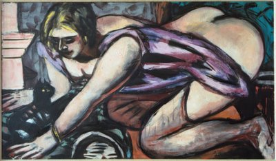 Fél fellépés macskával alkotó: Max Beckmann