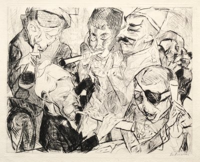 Boldog új évet 1917 alkotó: Max Beckmann