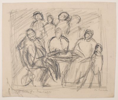 III [Harmadik] Vázlat a családi portréhoz alkotó: Max Beckmann