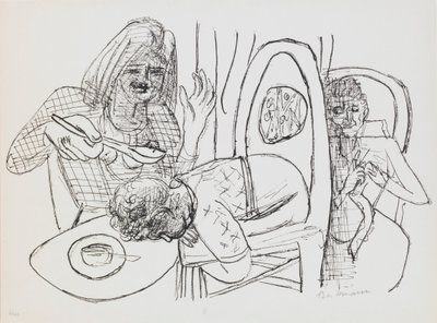 Nem akarom megenni a levesem, 6. tányér a „Nap és álom” portfólióból alkotó: Max Beckmann