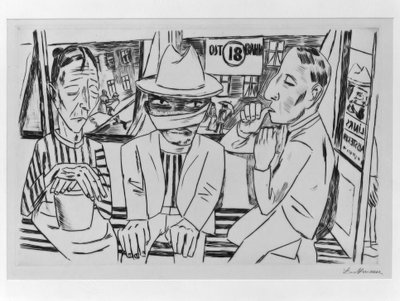 A villamosban alkotó: Max Beckmann