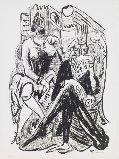 Király és demagóg, 8. lemez a „Nap és álom” portfólióból alkotó: Max Beckmann