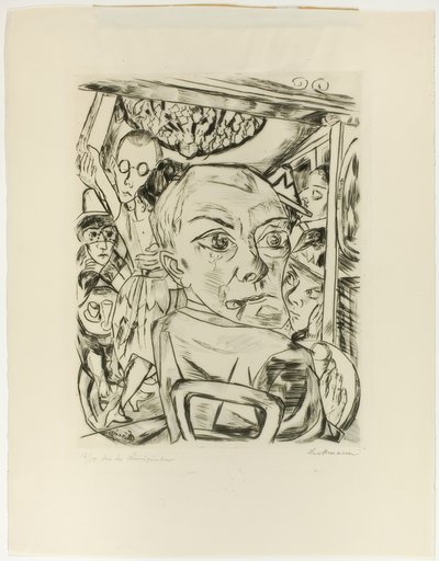 Queen bár (önarckép) alkotó: Max Beckmann