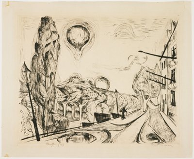 Táj léggömb alkotó: Max Beckmann