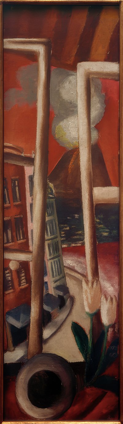 Táj a Vezúv-szal alkotó: Max Beckmann