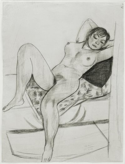 Fekvő női akt alkotó: Max Beckmann