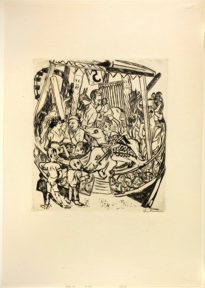Merry-Go-Round, hetes lemez a Jahrmarkttól alkotó: Max Beckmann