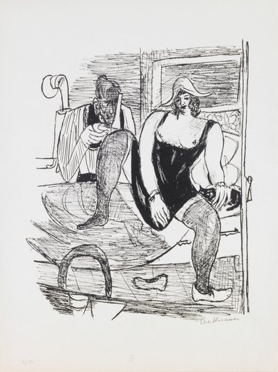 Reggel, 11. lemez a „Nap és álom” portfólióból alkotó: Max Beckmann