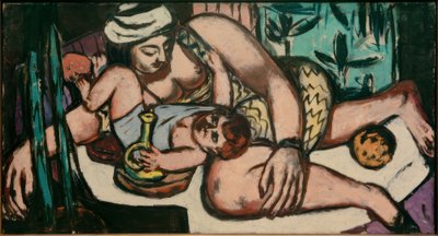 Anya játszó gyerekkel alkotó: Max Beckmann