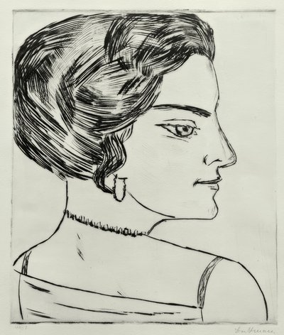 Naïla a profilban alkotó: Max Beckmann