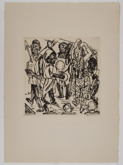 „Fekete tánc” alkotó: Max Beckmann