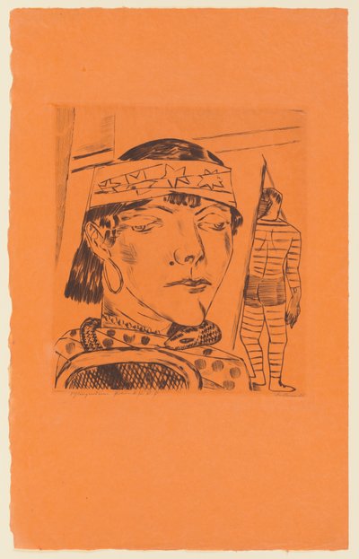 Tafel 10 der Serie: Jährlicher Jahrmarkt alkotó: Max Beckmann