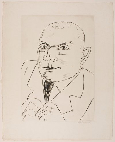 Simolin báró II. portréja (nagy változat) alkotó: Max Beckmann