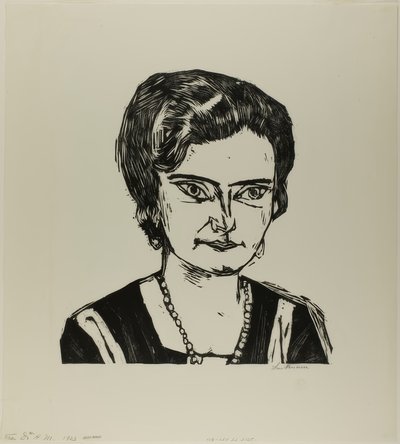 Frau H.M. (Naila) portréja, második lemez a Contemporary Artból alkotó: Max Beckmann