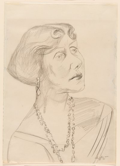 Lilly von Schnitzler portréja alkotó: Max Beckmann
