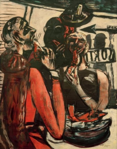 Prunier (Im Restaurant Prunier, Párizs) alkotó: Max Beckmann