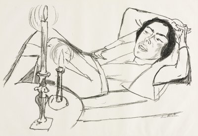 Fekvő nő (Johanna Loeb portréja) alkotó: Max Beckmann