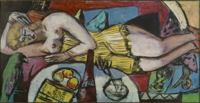 Pihenő nő (női világ) alkotó: Max Beckmann