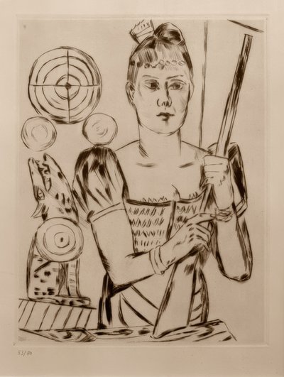 Fedett lövölde alkotó: Max Beckmann