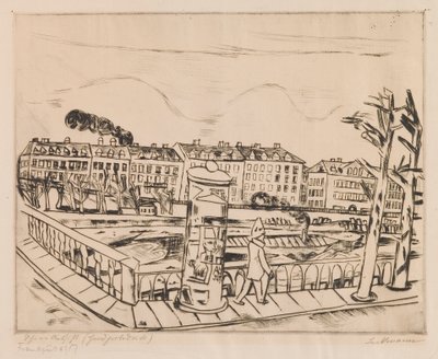 Gyönyörű kilátás (téli táj) alkotó: Max Beckmann