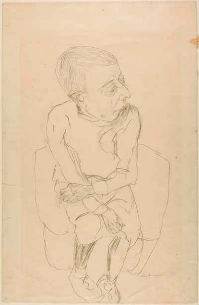 Ülő fiú alkotó: Max Beckmann
