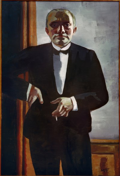 Önarckép vacsora zakóban alkotó: Max Beckmann