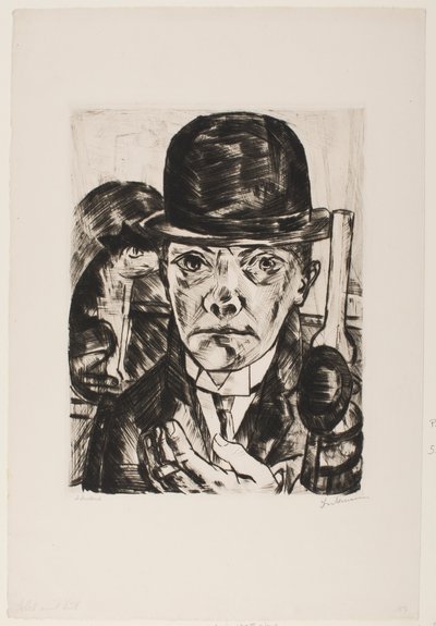 Önarckép Bowler kalapban alkotó: Max Beckmann