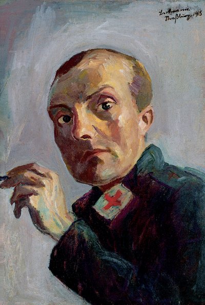 Önarckép ápolónőként alkotó: Max Beckmann