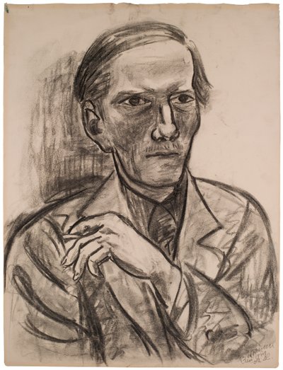 Vázlat Fred Conway portréjához alkotó: Max Beckmann