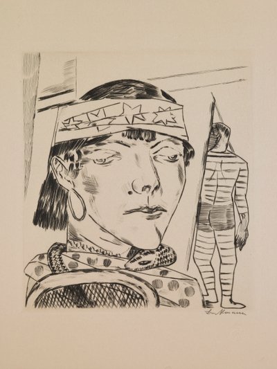 Snake Lady, 10. lemez az „Éves Vásár” portfólióból alkotó: Max Beckmann