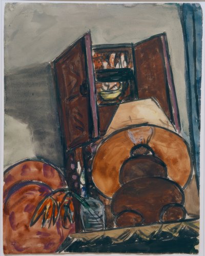 Csendélet lámpával alkotó: Max Beckmann