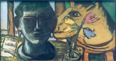 Csendélet szobrászattal alkotó: Max Beckmann