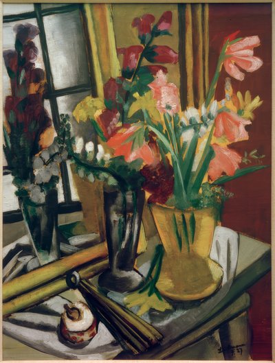 Csendélet tükörrel alkotó: Max Beckmann