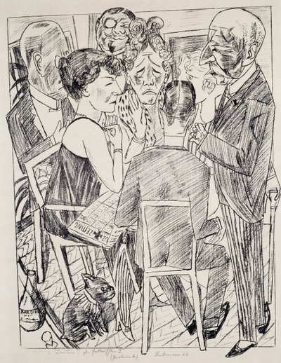 A csalódott I, Max Beckmann (1884-1950), litográfia. Németország, XX. század. alkotó: Max Beckmann