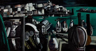 Genova kikötője alkotó: Max Beckmann