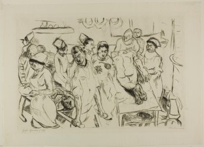 The Large Operation, tizennyolcas lemez a Gesichtertől alkotó: Max Beckmann